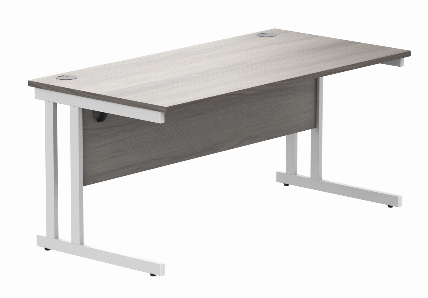 Double Upright Cantilever Leg Desk - 800mm deep