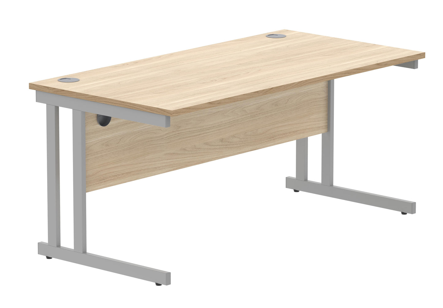 Double Upright Cantilever Leg Desk - 800mm deep