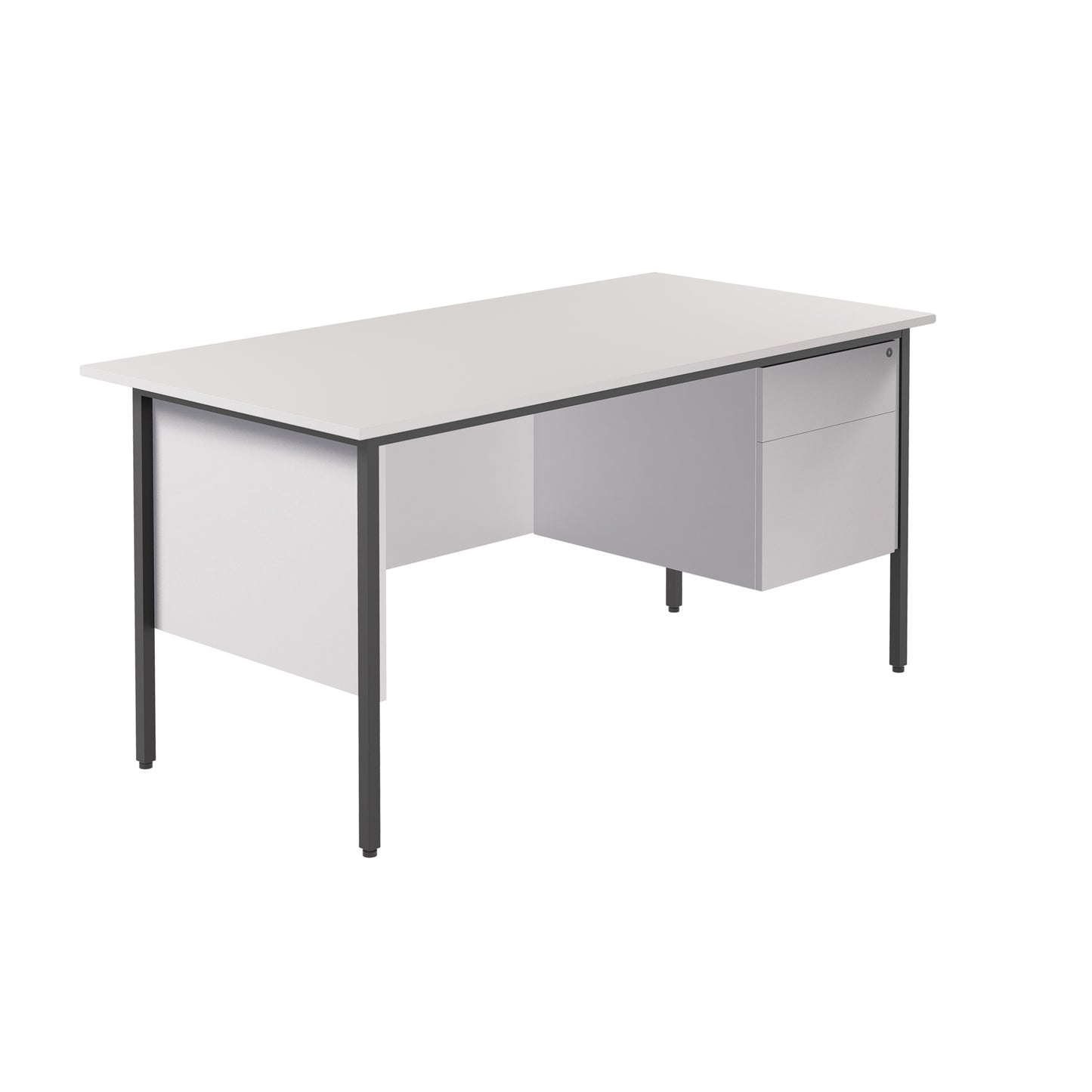 Eco Single Desk & 2 Drawer Pedestal - 1500MM wide