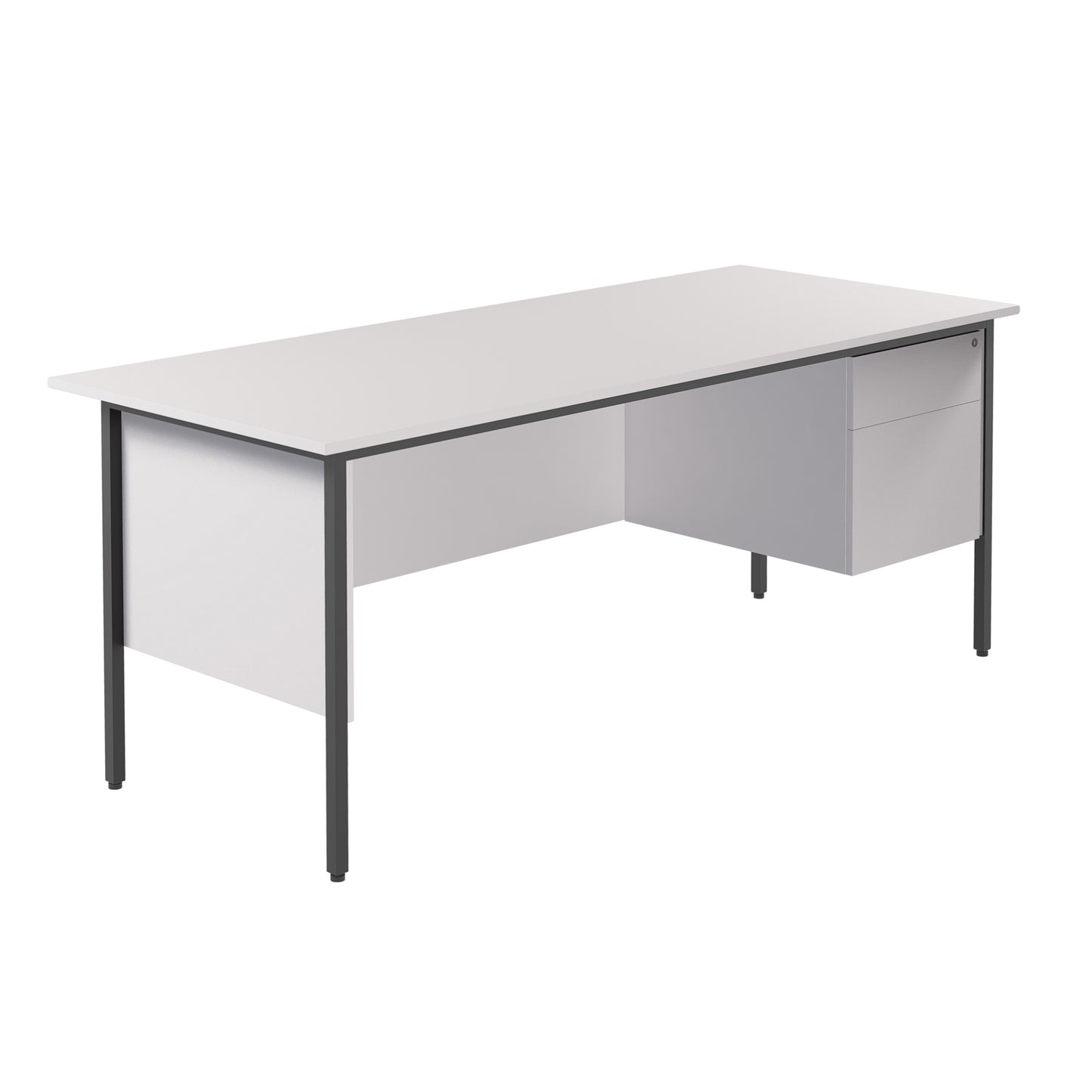Eco Single Desk & 2 Drawer Pedestal - 1800MM wide