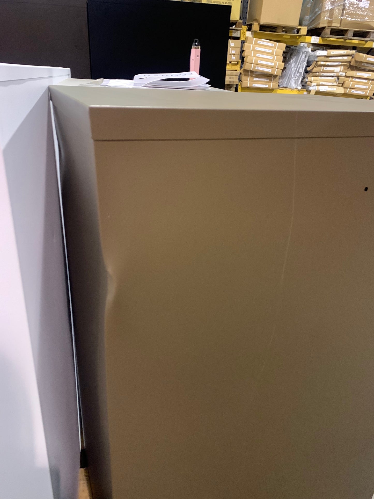 Bisley Coffee and Cream 3 Drawer Filing Cabinet
