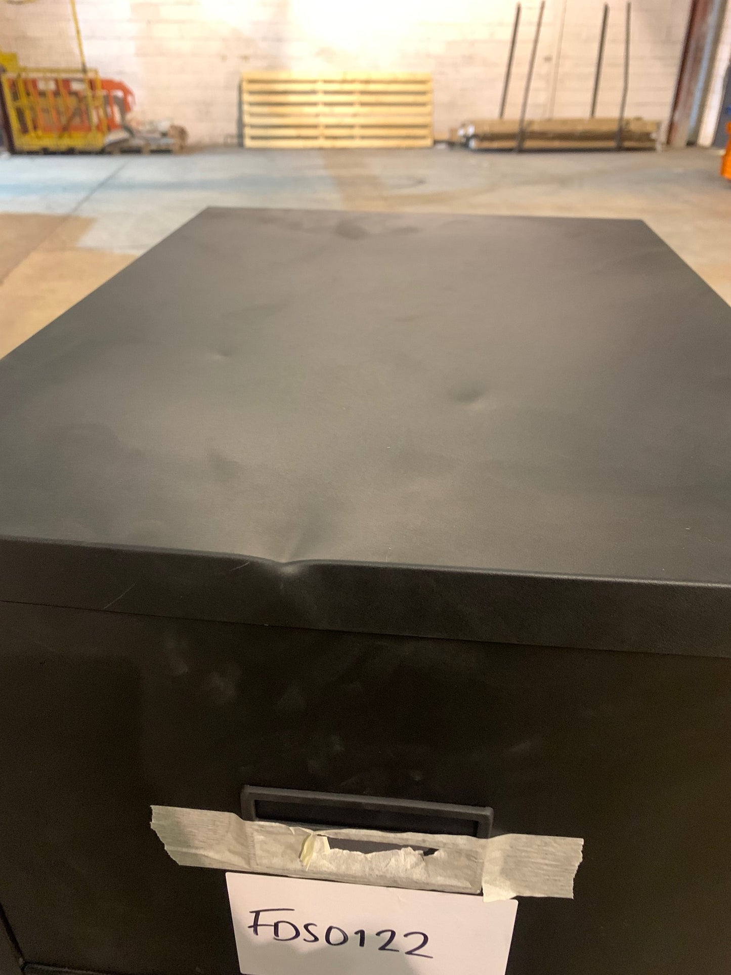 Black Talos 2 Drawer Filing Cabinet