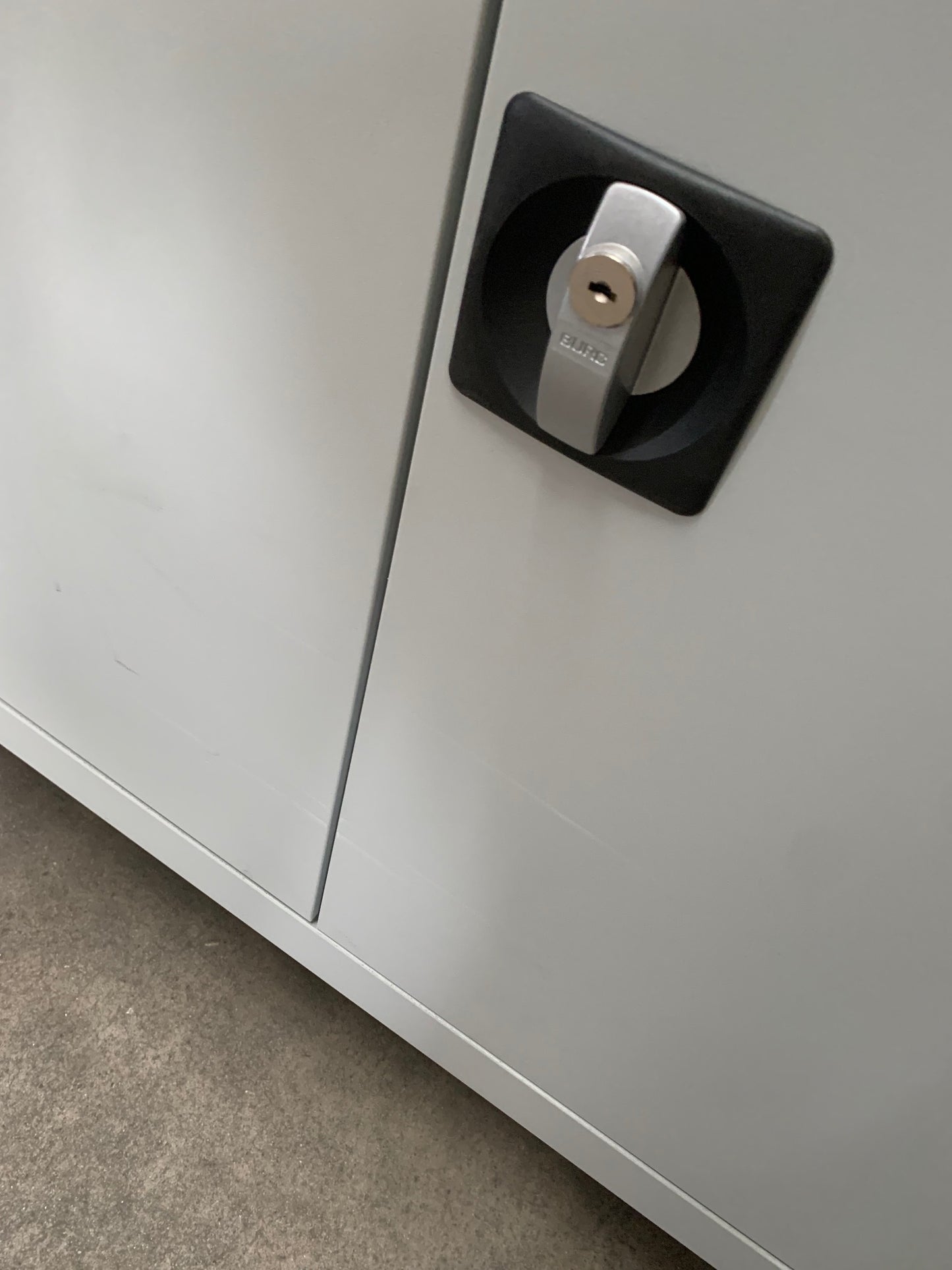 Grey 1000mm Double Door Cupboard
