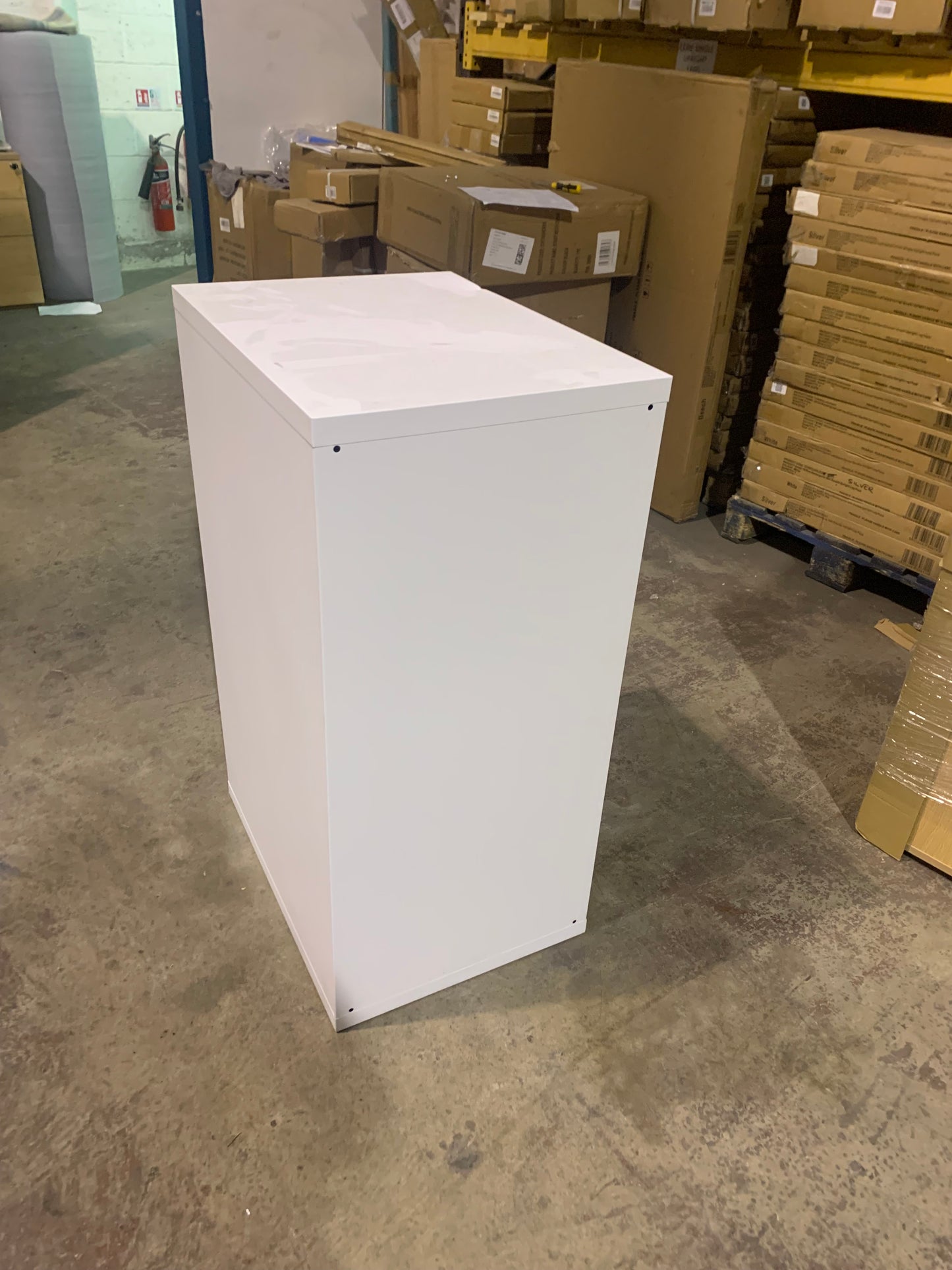 White 3 Drawer Filing Cabinet