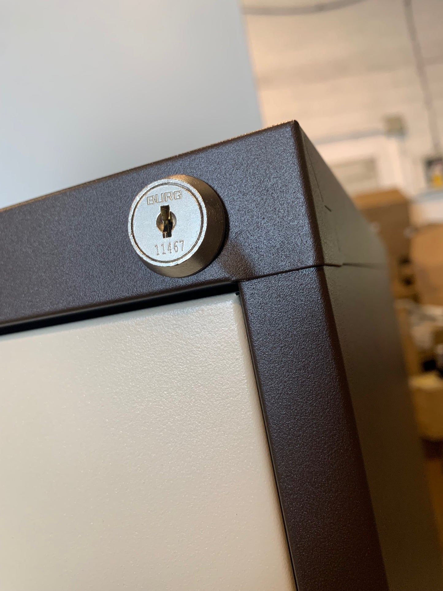 Coffee and Cream 4 Drawer Filing Cabinet