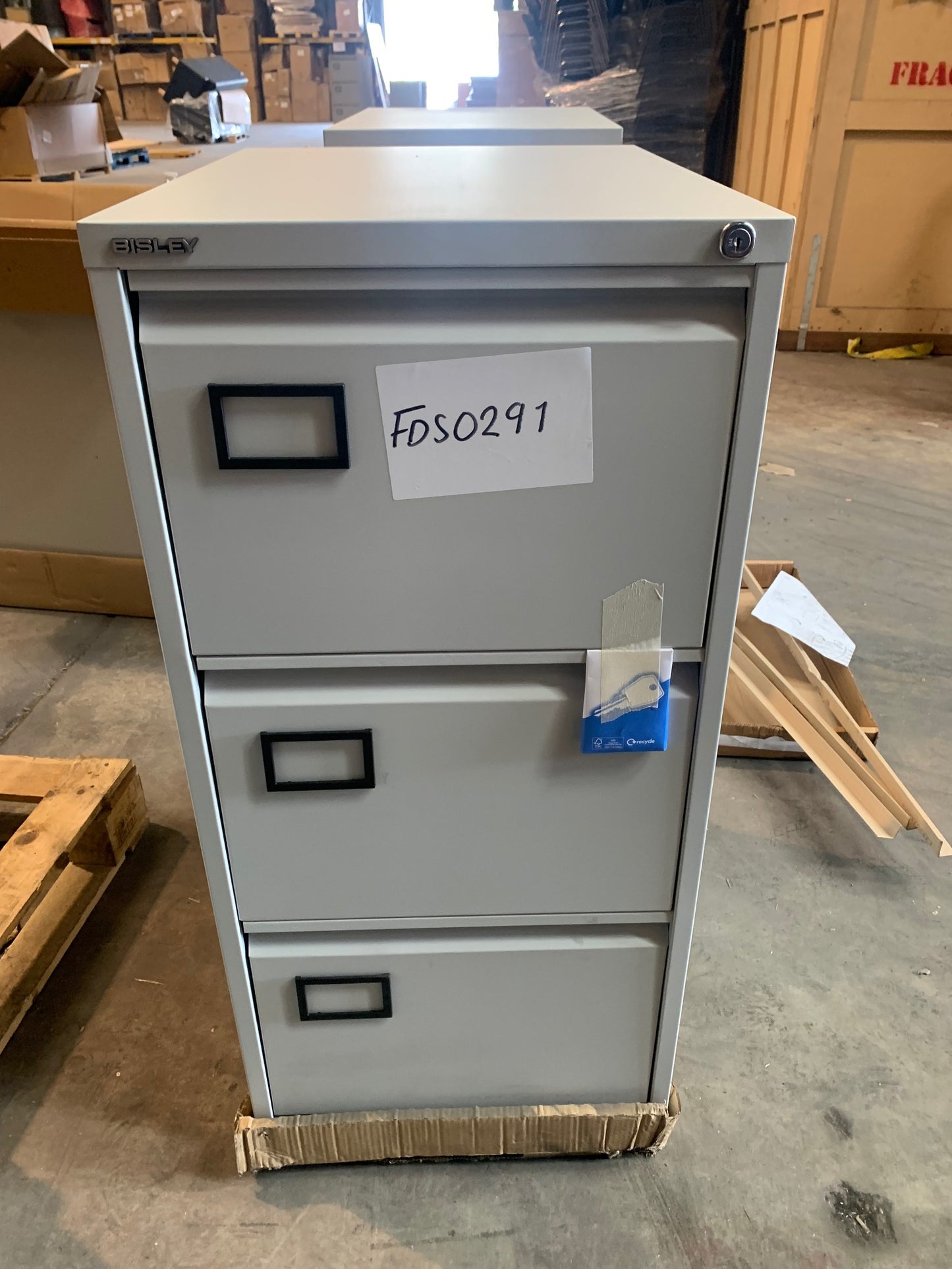 Bisley 3 Drawer Filing Cabinet