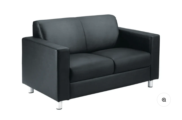 Iceberg Leather Faced Sofa