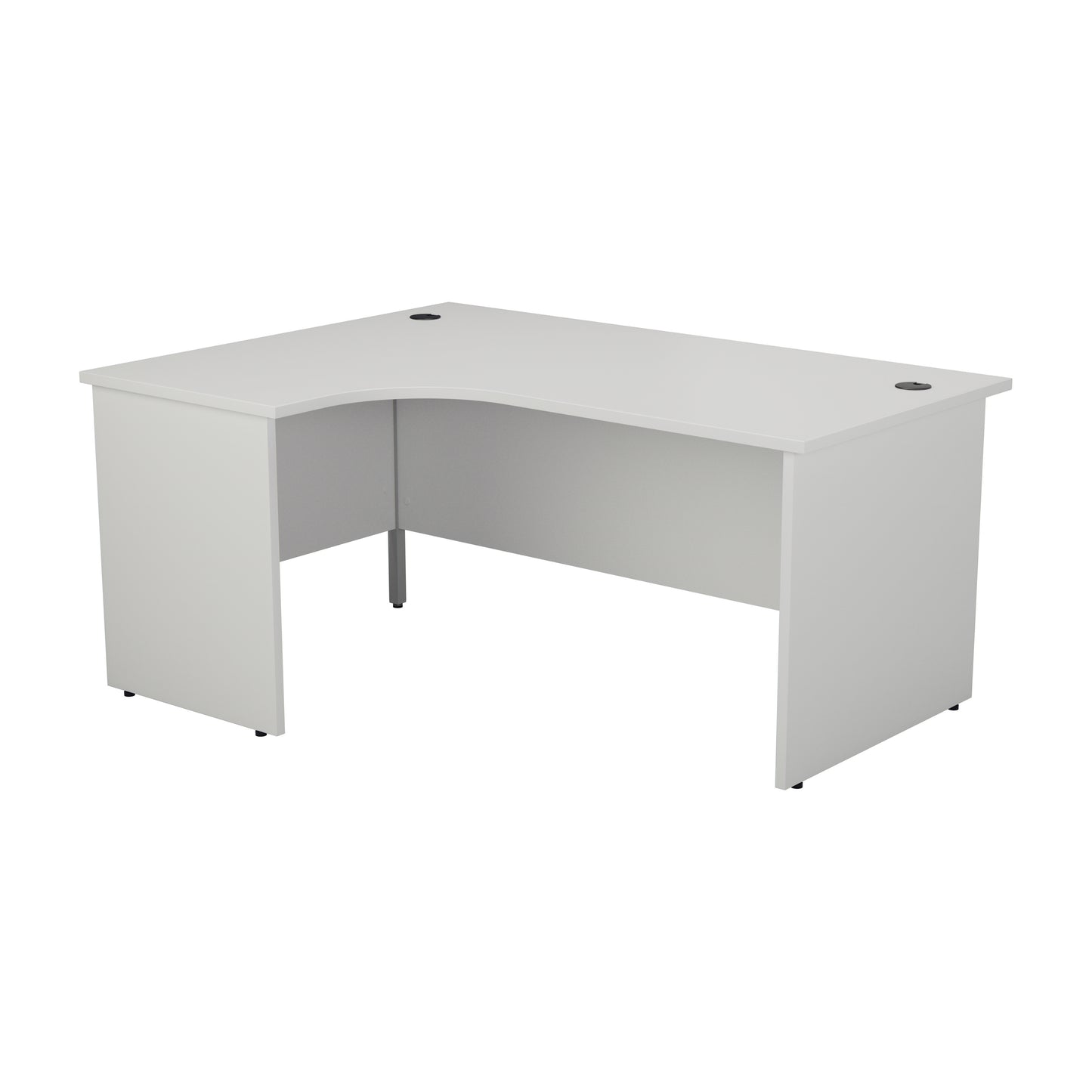 Radial Desk with Panel End Leg - Left Hand