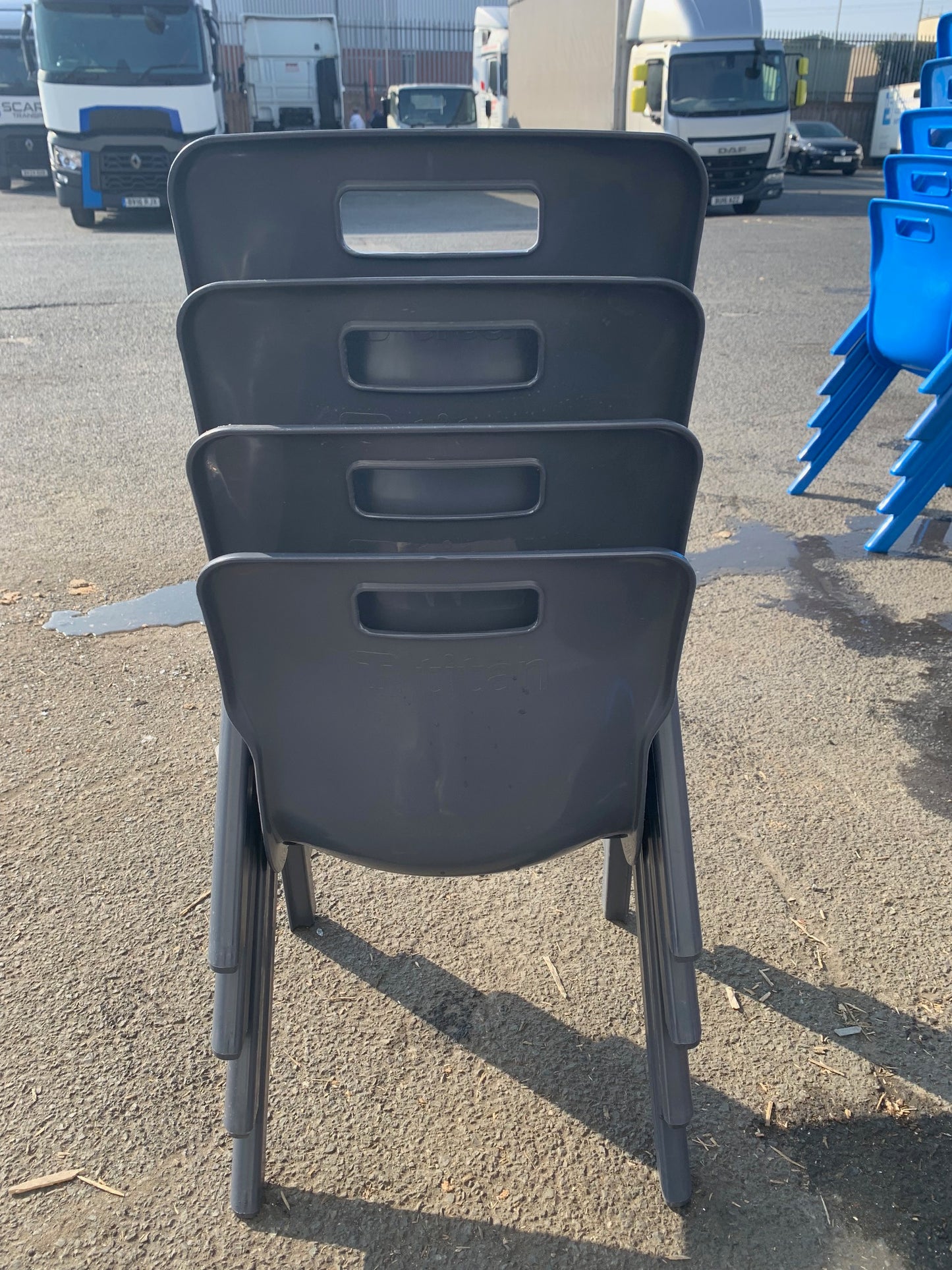 Slightly Imperfect Titan One Piece Chairs - Size 3 x 4