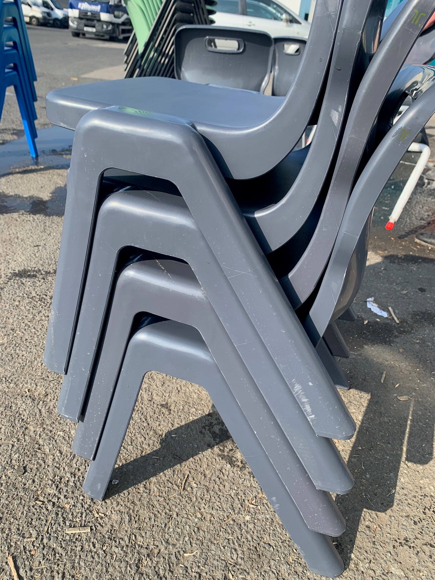 Slightly Imperfect Titan One Piece Chairs - Size 3 x 4