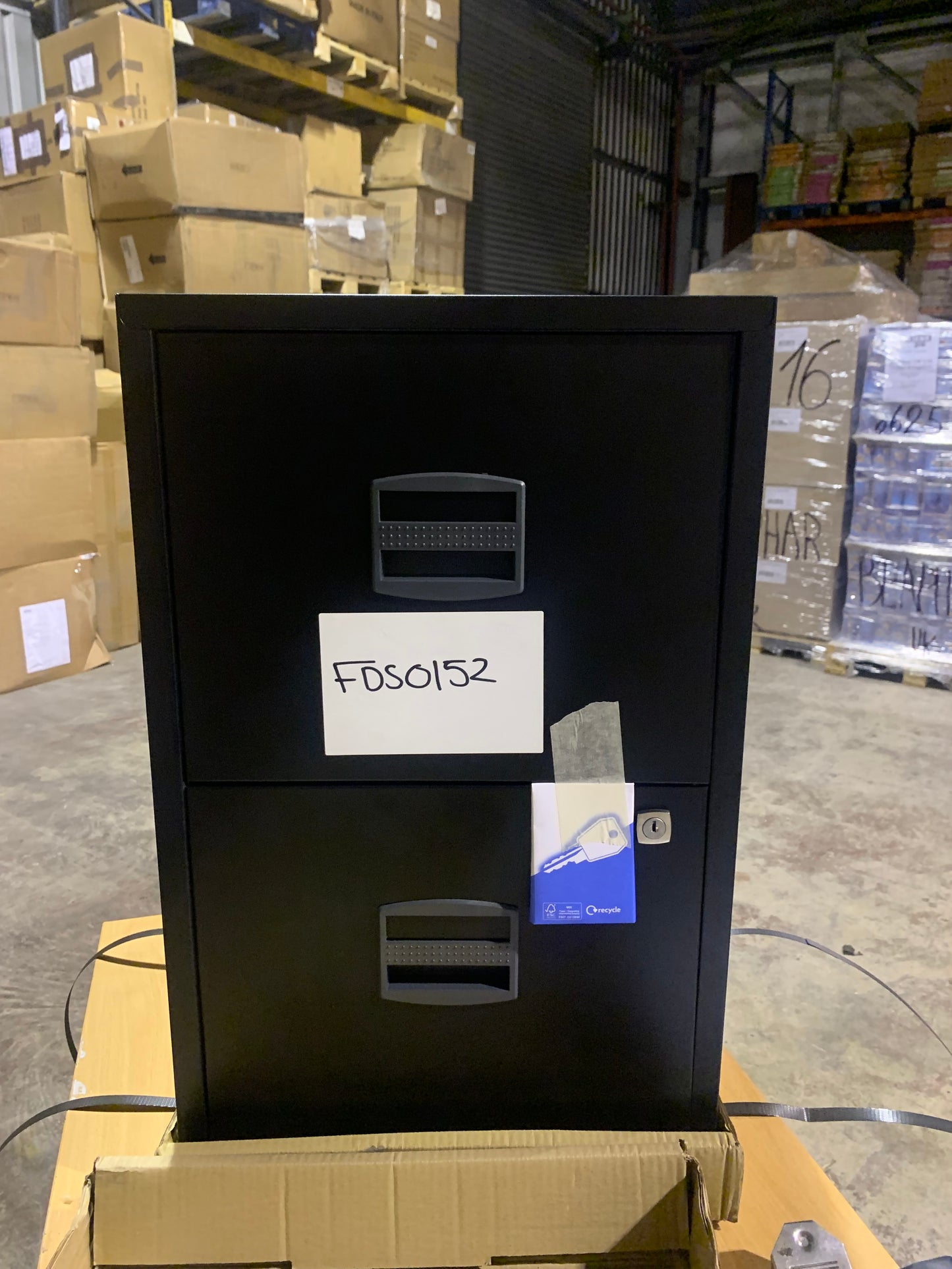 Black Bisley 2 Drawer A4 Home Filer