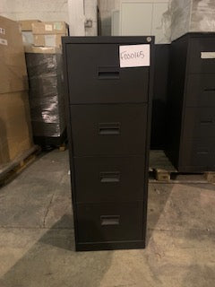 Black 4 Drawer Talos Filing Cabinet