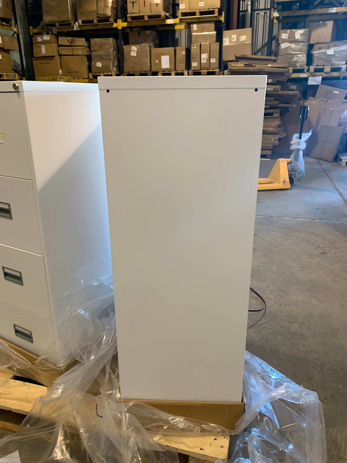 White 4 Drawer Filing Cabinet