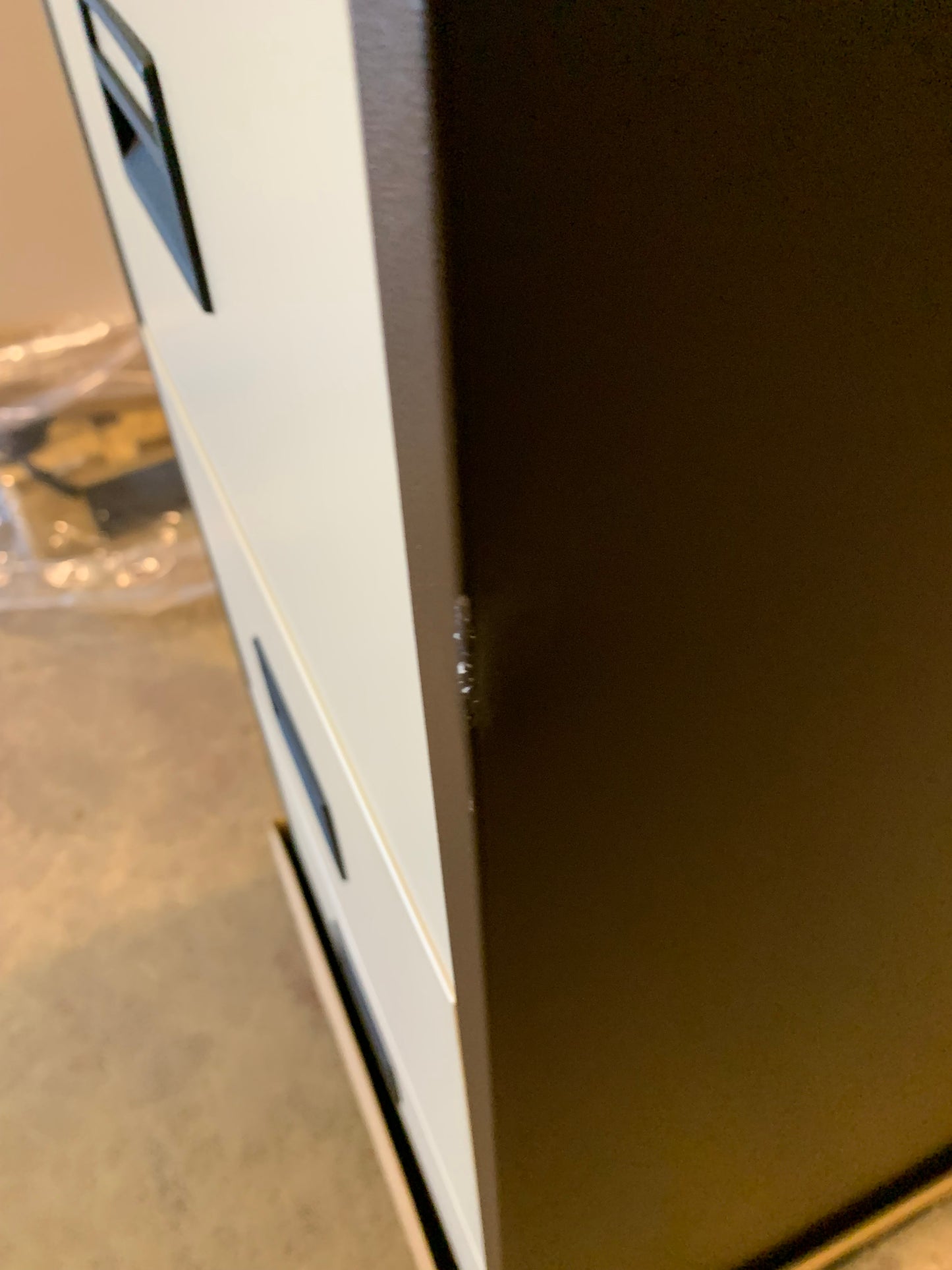 Coffee And Cream 4 Drawer Filing Cabinet