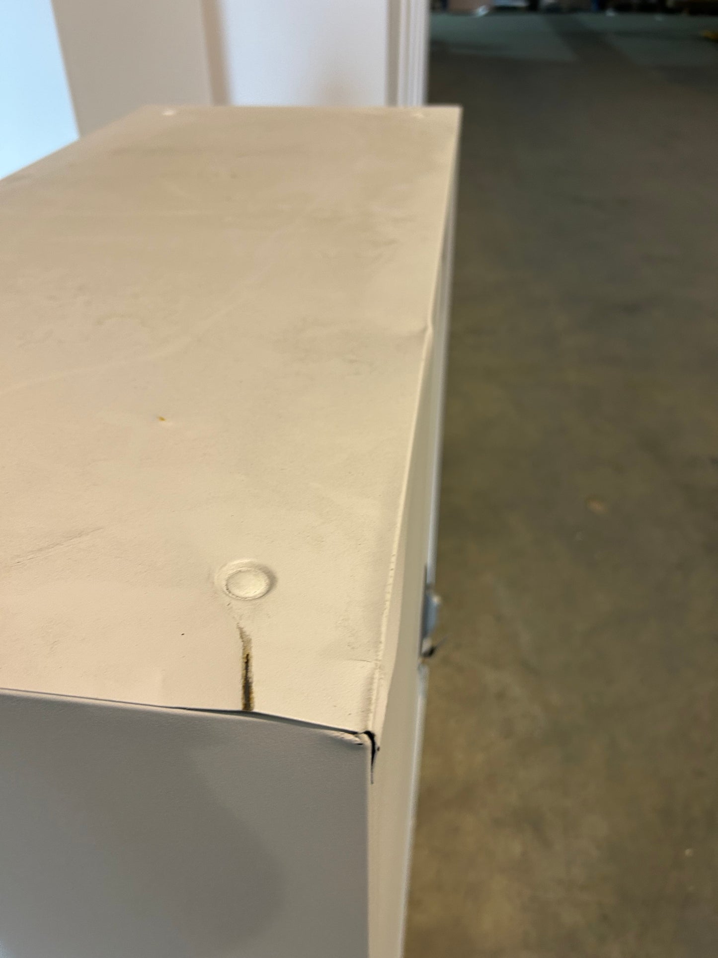 White 1000m Steel Double Door Cupboard