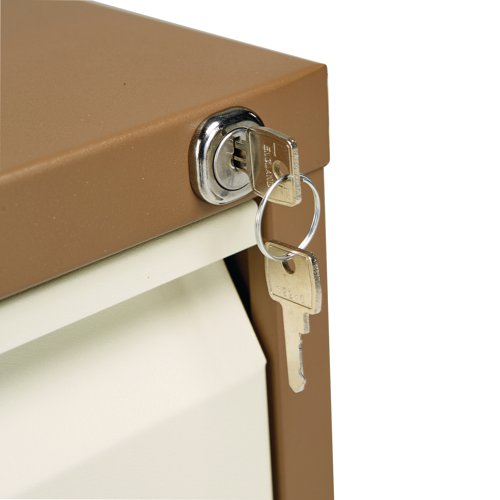 Coffee and Cream Bisley 4 Drawer Filing Cabinet
