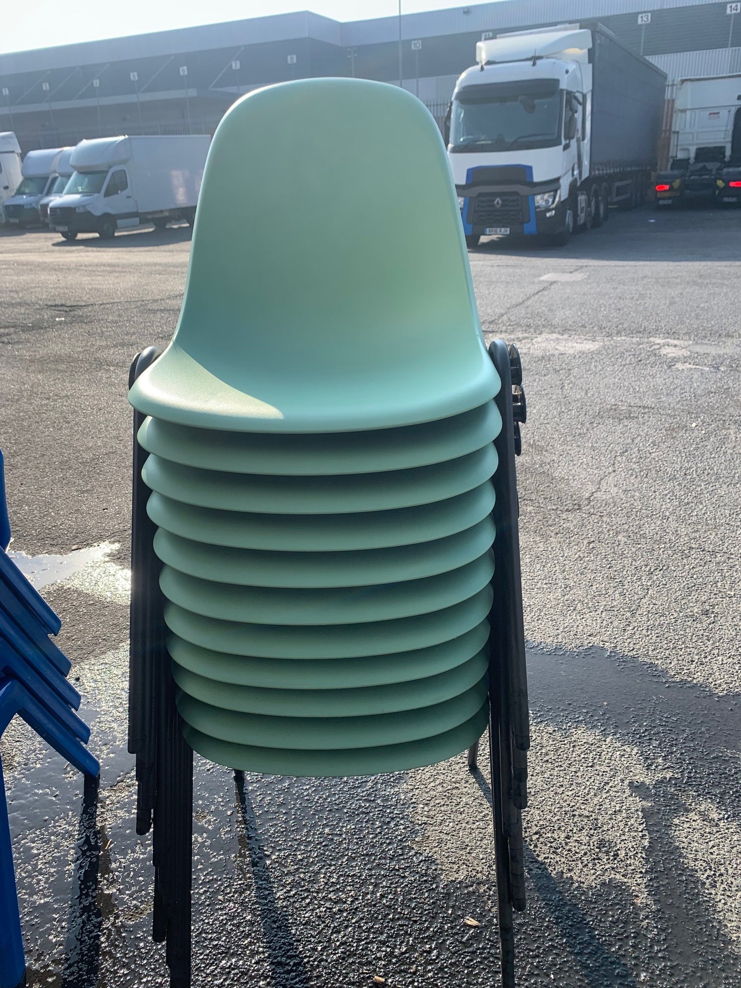 Slightly Imperfect Lizzie 4 Leg Chair - Stack of 11