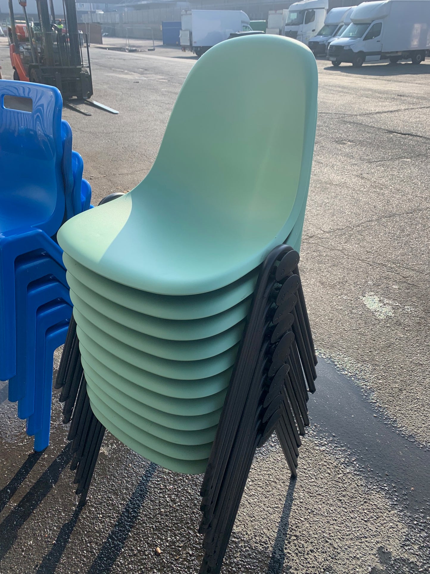 Slightly Imperfect Lizzie 4 Leg Chair - Stack of 11