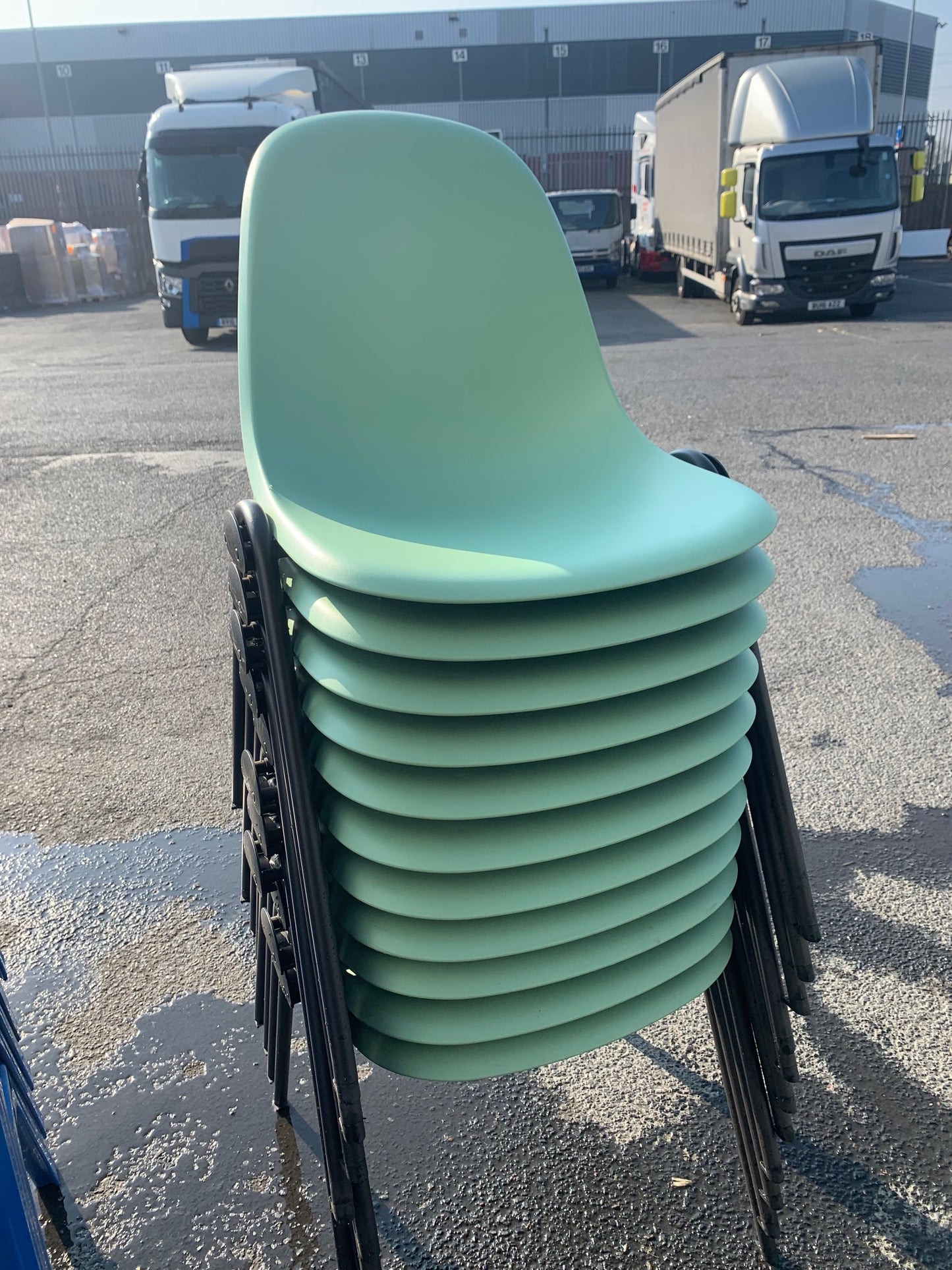 Slightly Imperfect Lizzie 4 Leg Chair - Stack of 11
