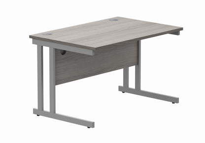 Double Upright Cantilever Leg Desk - 800mm deep