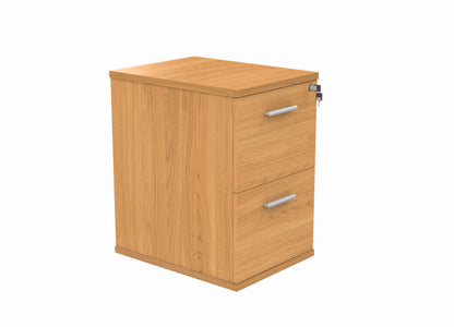 2 Drawer Wooden Filing Cabinet