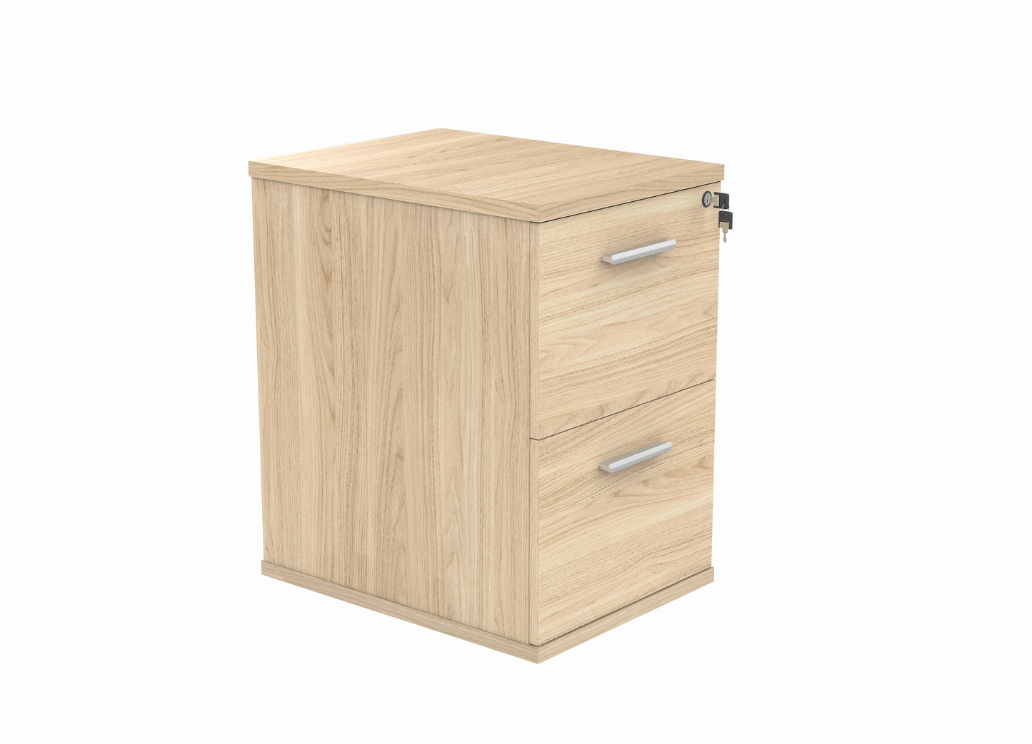 2 Drawer Wooden Filing Cabinet