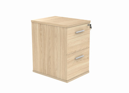 2 Drawer Wooden Filing Cabinet