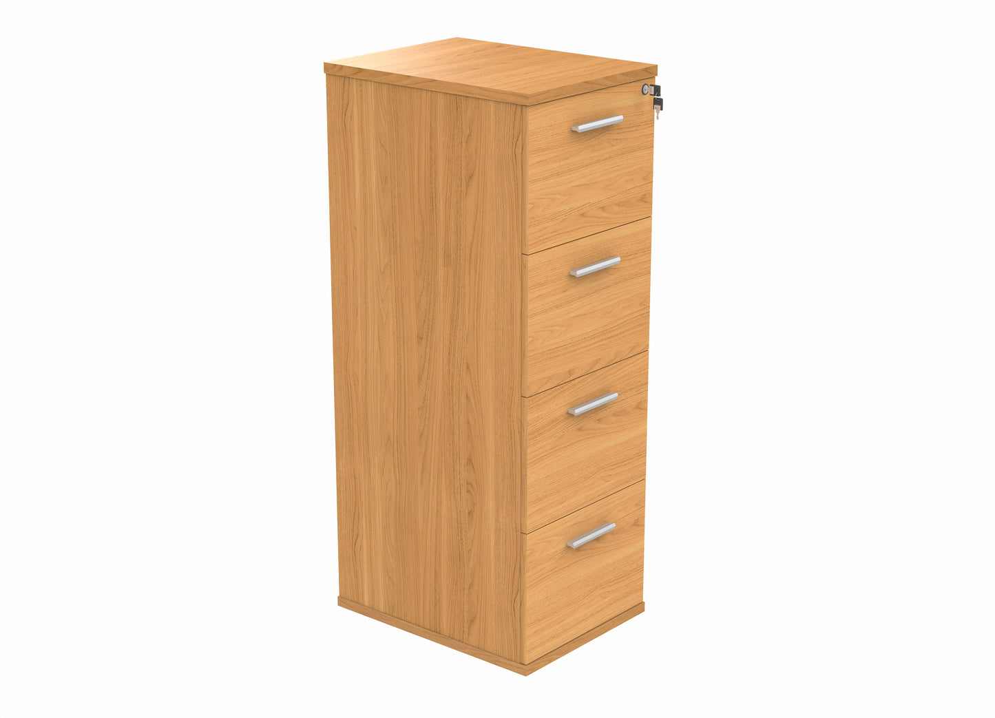 4 Drawer Wooden Filing Cabinet