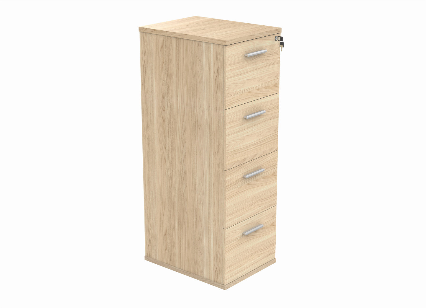 4 Drawer Wooden Filing Cabinet