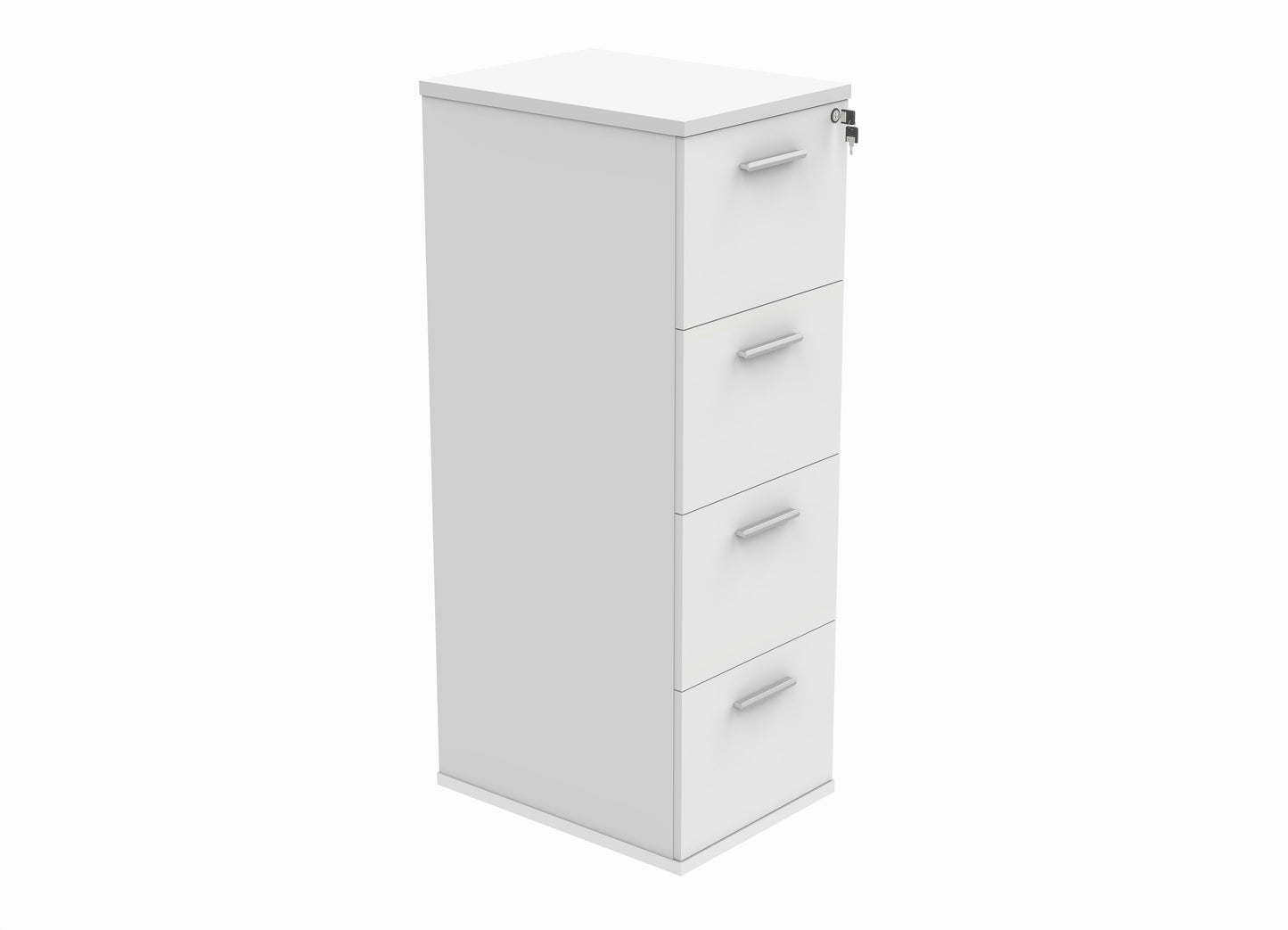 4 Drawer Wooden Filing Cabinet