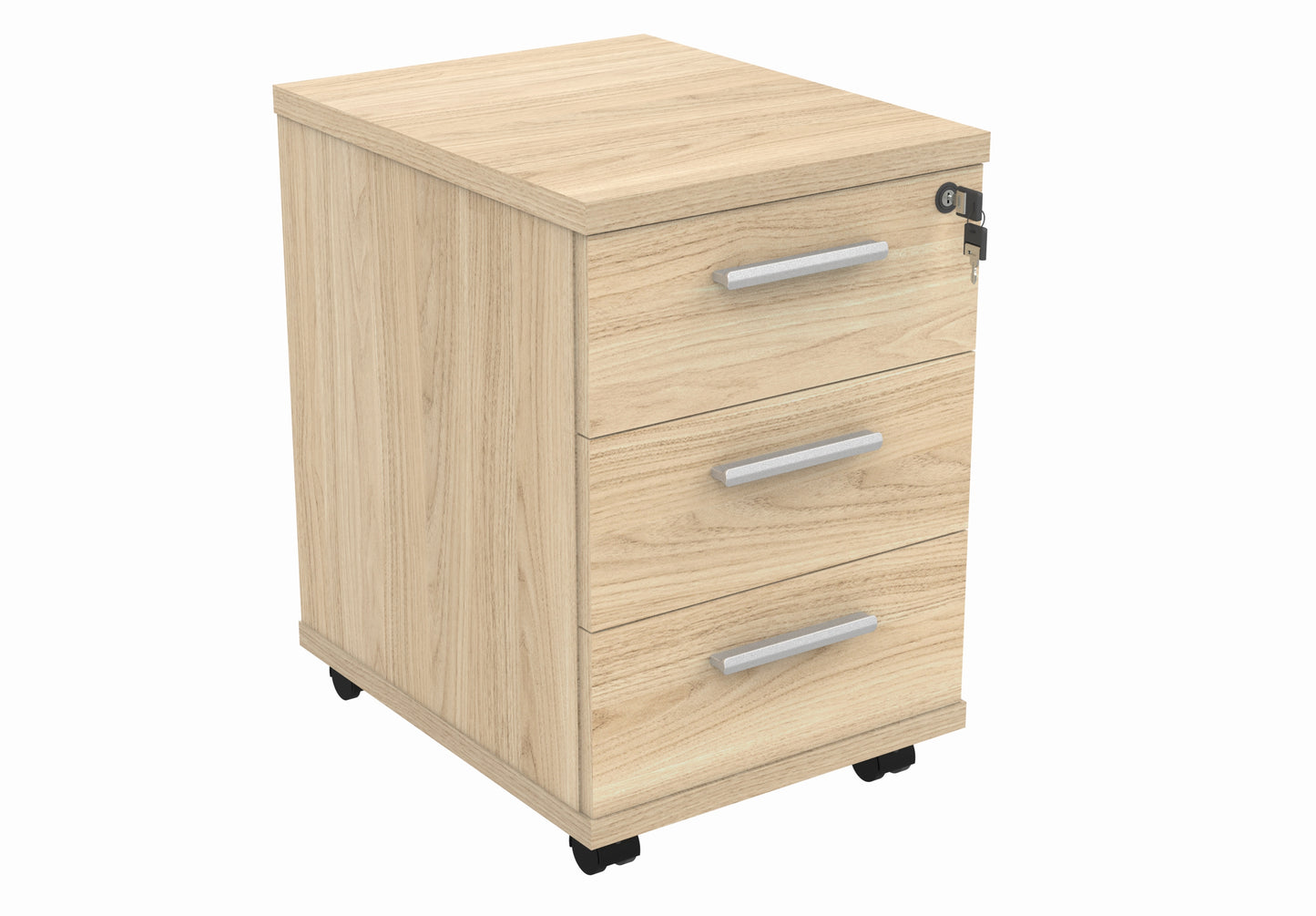 3 Drawer Under Desk Mobile Pedestal