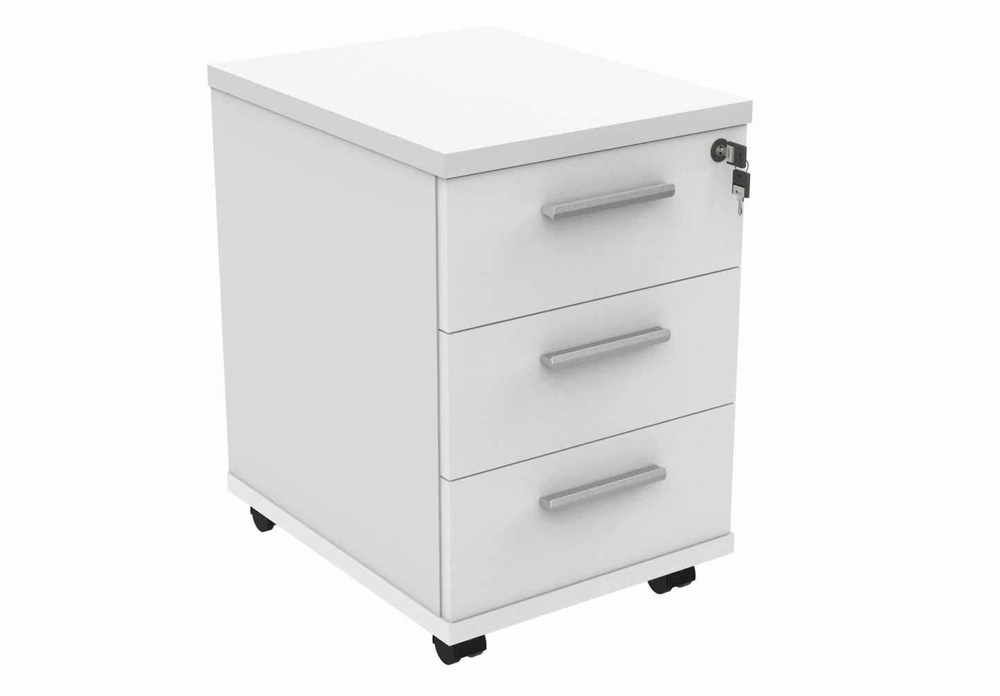 3 Drawer Under Desk Mobile Pedestal