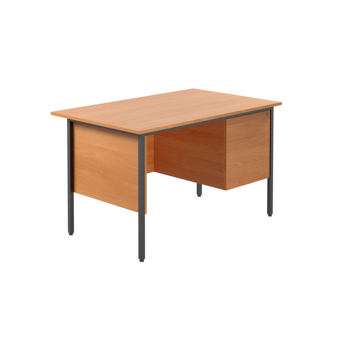 Eco Single Desk & 2 Drawer Pedestal - 1200MM wide