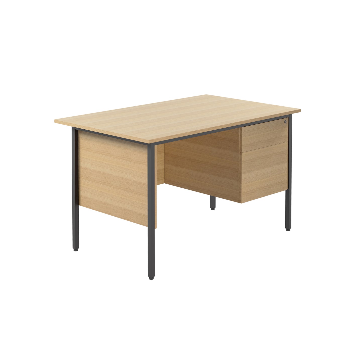 Eco Single Desk & 2 Drawer Pedestal - 1200MM wide