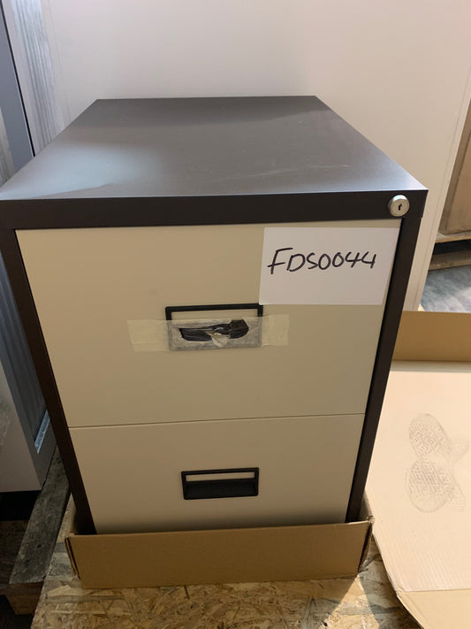Coffee and Cream 2 Drawer Filing Cabinet