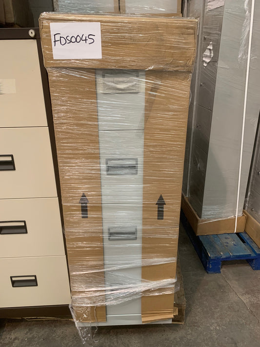 Grey 4 Drawer Filing Cabinet
