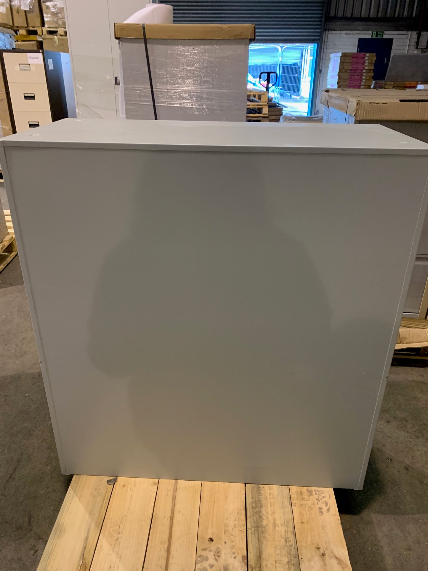 Grey Talos 1000mm Double Door Cupboard