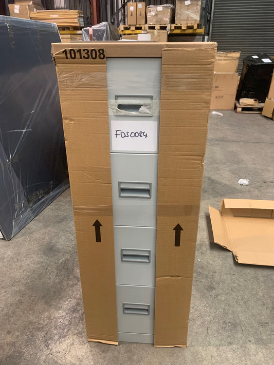 Grey Talos 4 Drawer Filing Cabinet