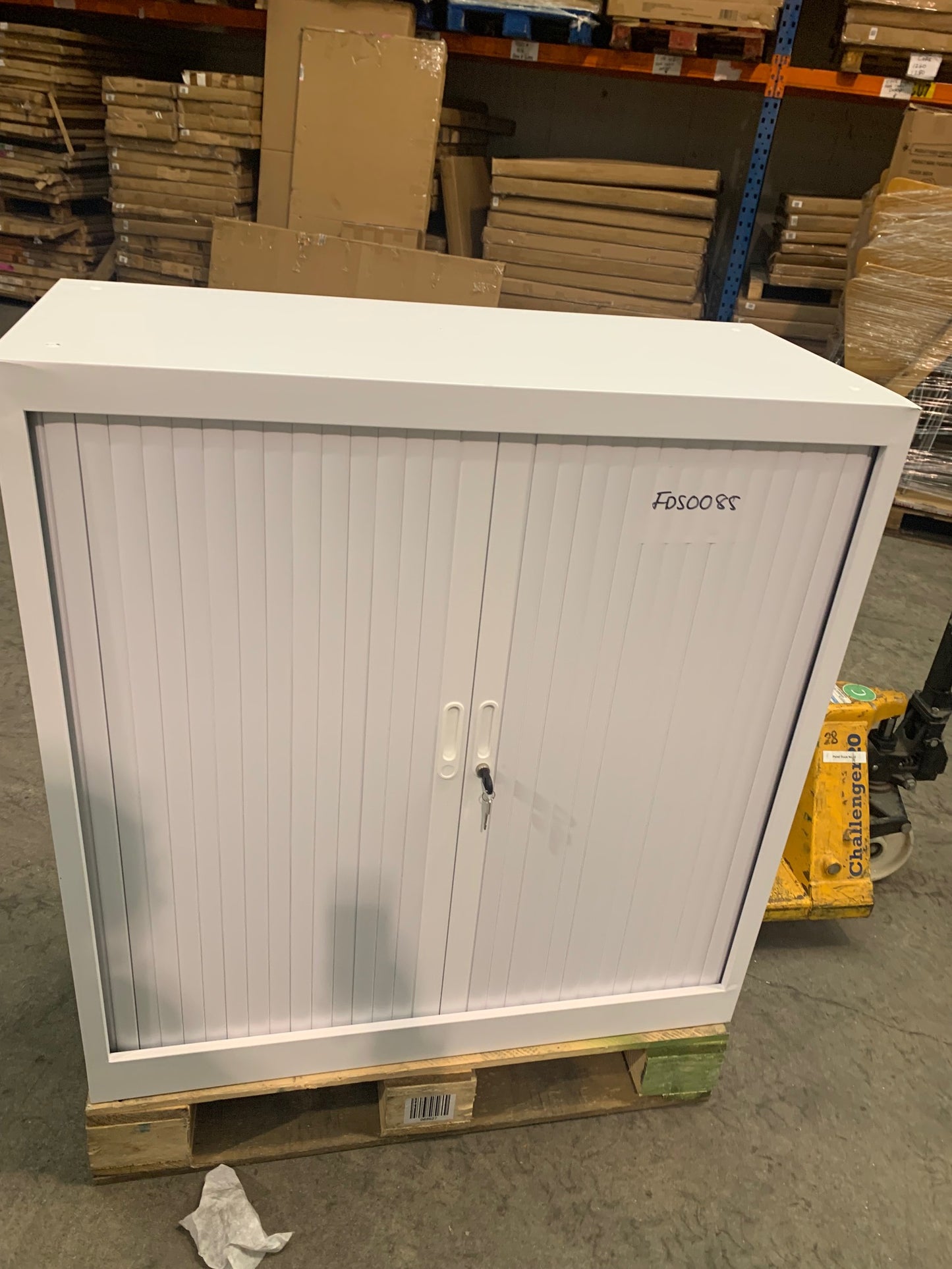 White 1050mm Tambour