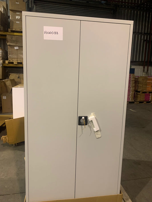 Grey 1790mm Steel Double Door Cupboard