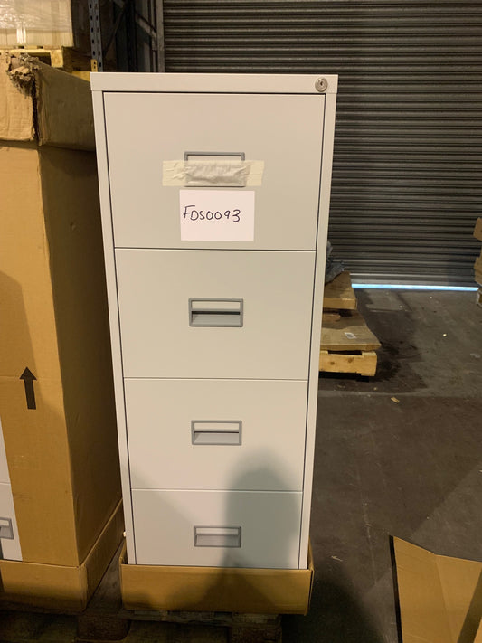Grey 4 Drawer Filing Cabinet
