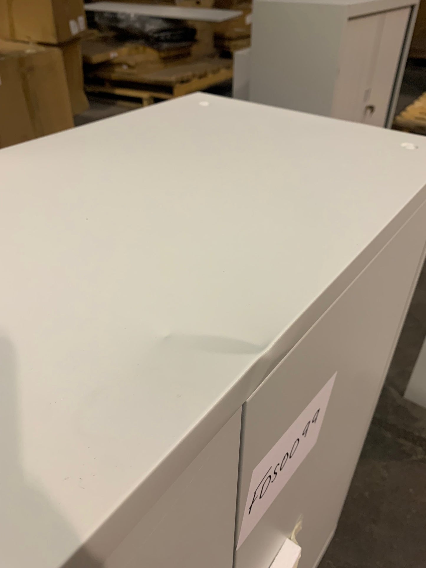 Grey 1000mm Steel Double Door Cupboard