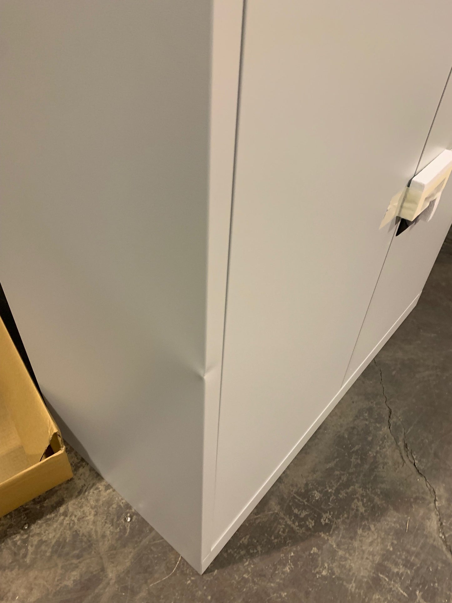 Grey 1000mm Steel Double Door Cupboard