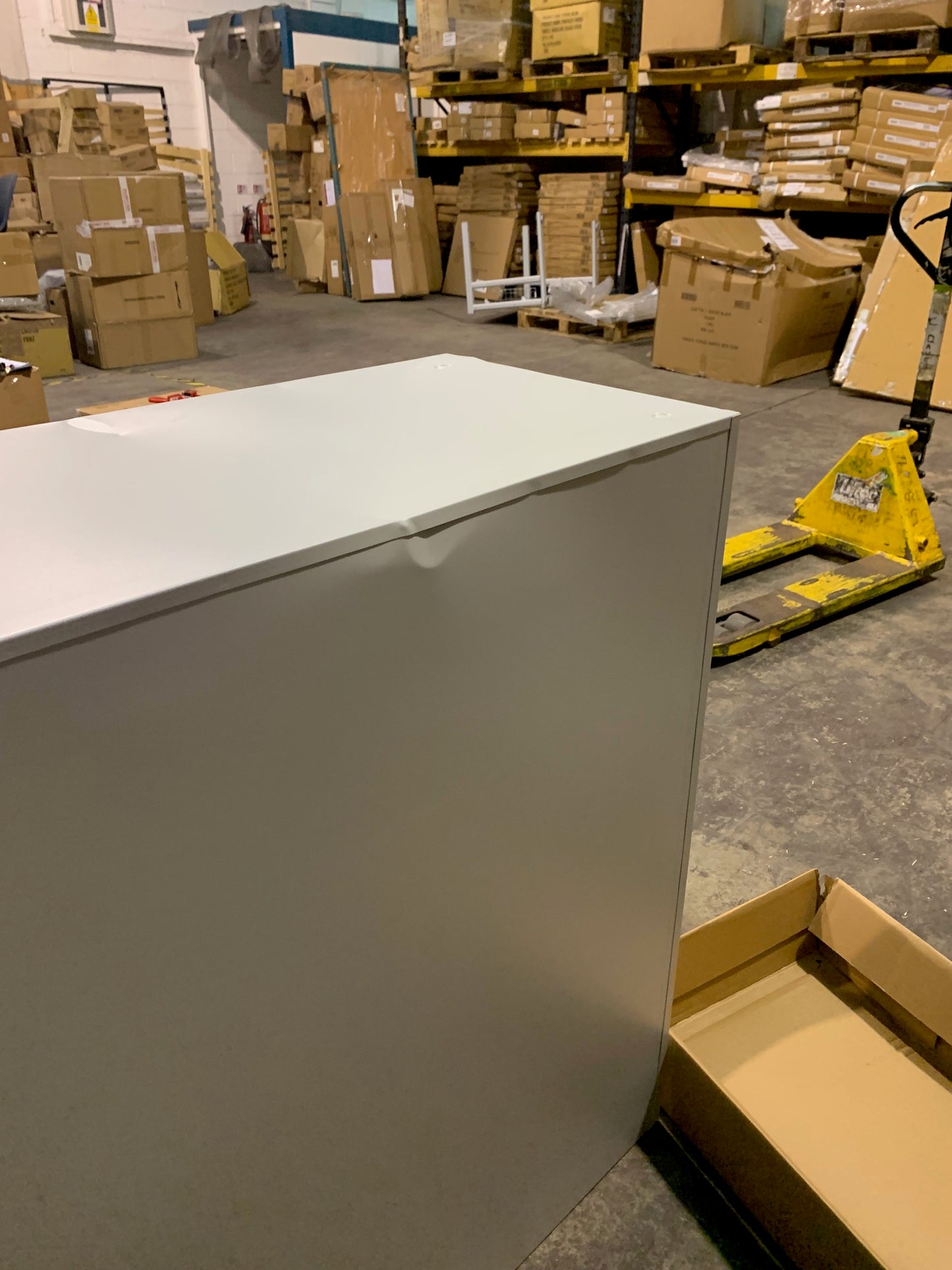 Grey 1000mm Steel Double Door Cupboard