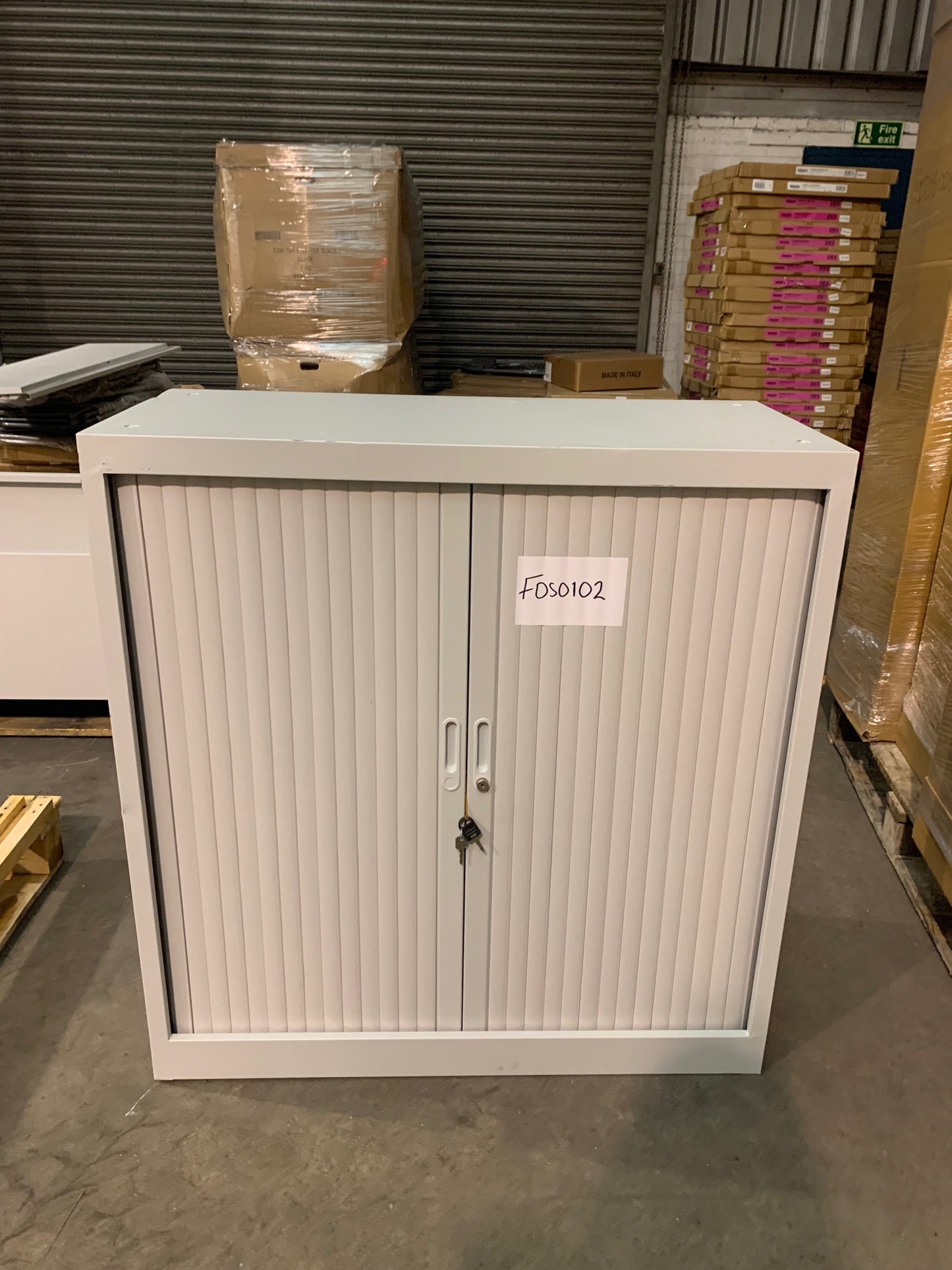 Grey 1050mm Steel Tambour