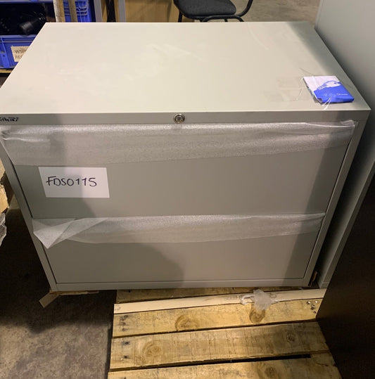 Bisley Grey 2 Drawer Side Filer