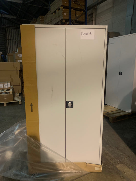 Grey Talos 1790mm Steel Double Door Cupboard