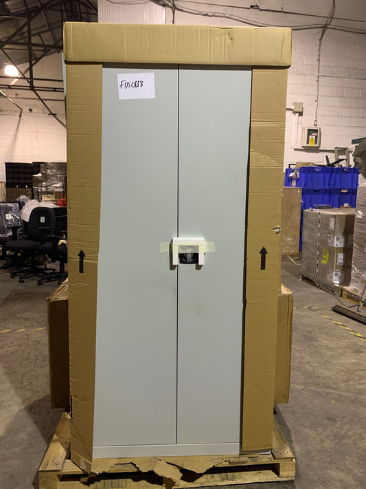Grey Talos 1950mm Steel Double Door Cupboard