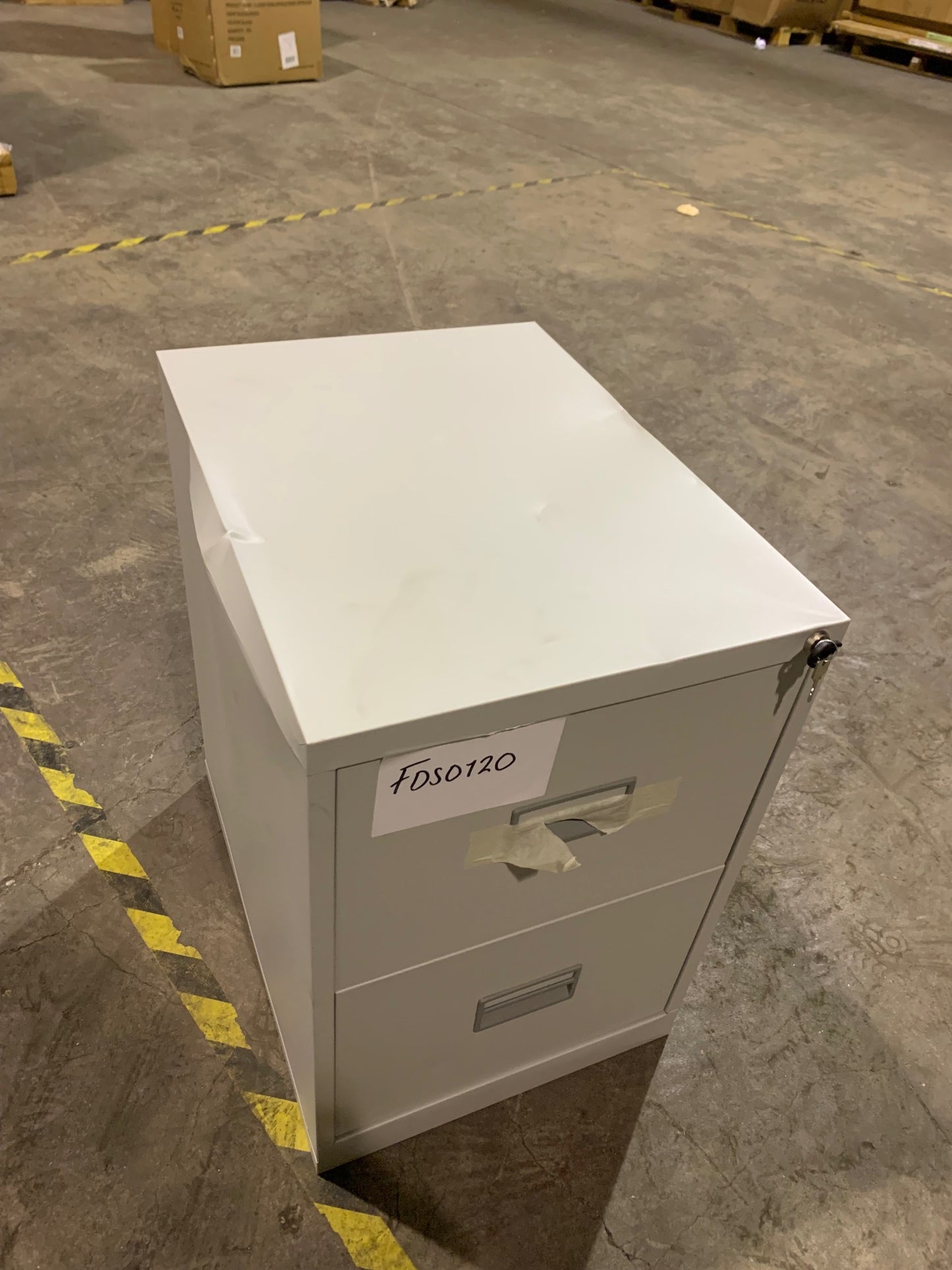 Grey Talos 2 Drawer Filing Cabinet