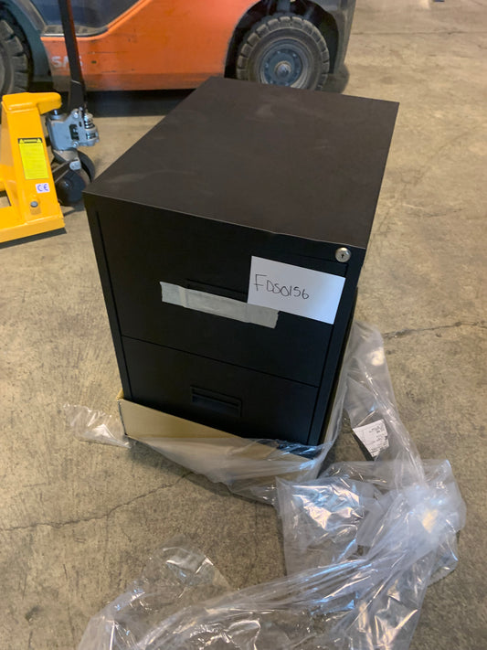 Black 2 drawer filing cabinet